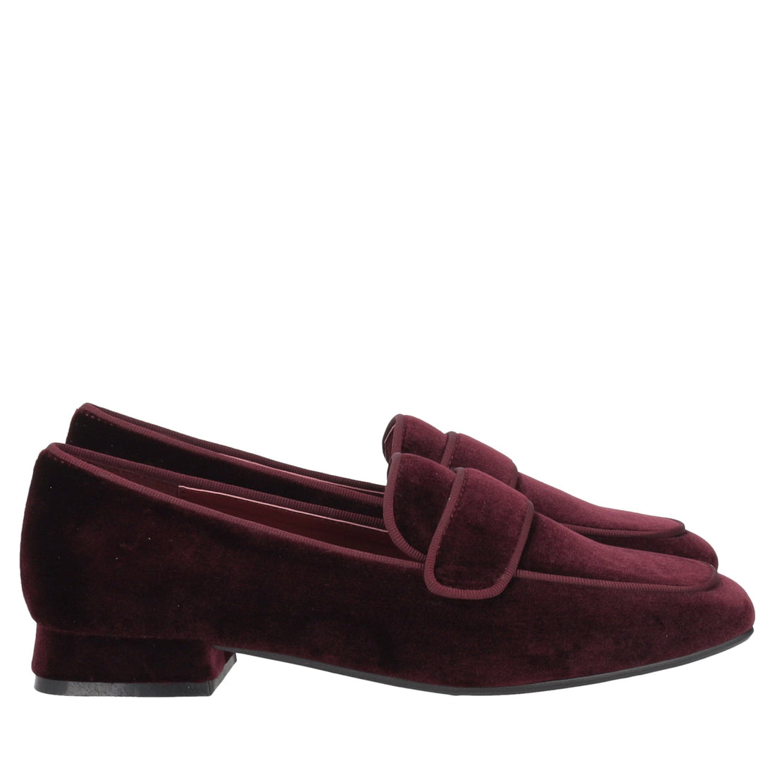 bordeaux anais velvet loafer
