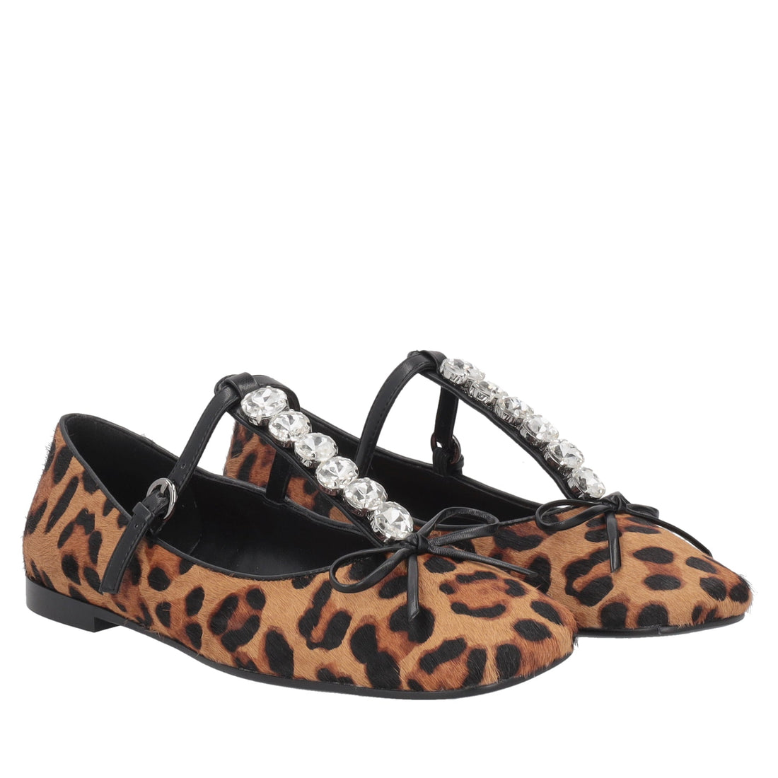 speckled arielle ballerina with animal print