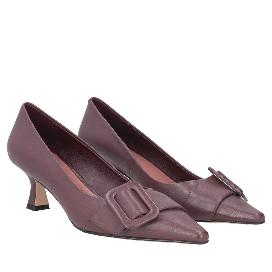 bordeaux brigitte leather pumps