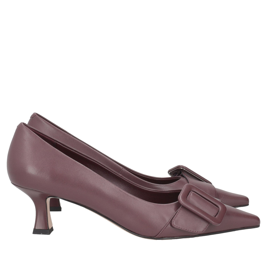 bordeaux brigitte leather pumps