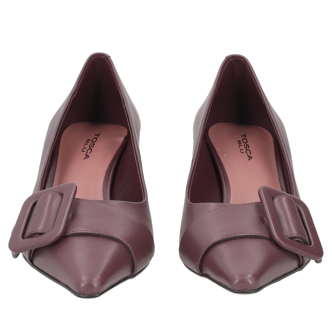 bordeaux brigitte leather pumps