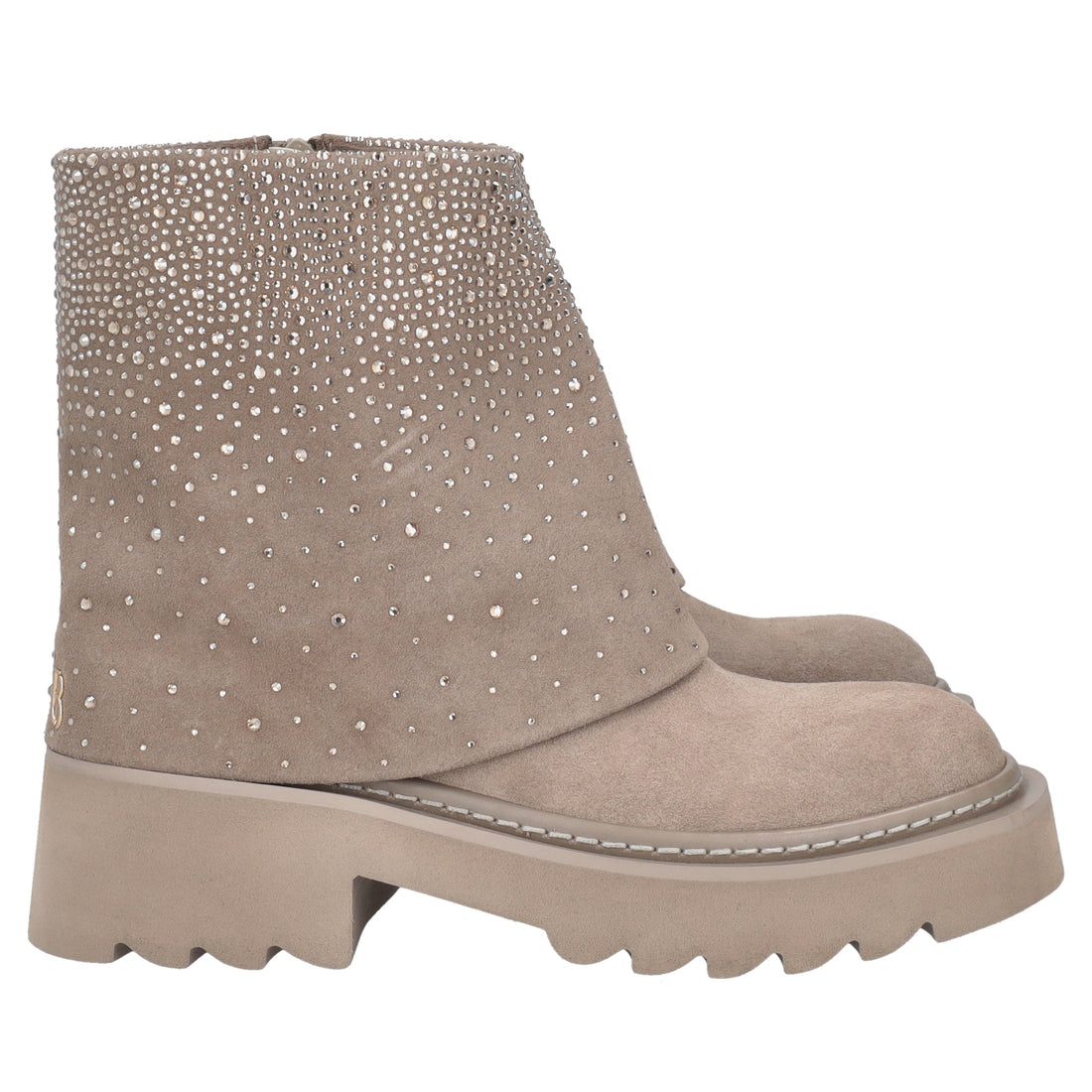 mud lea ankle boot with micro rhinestones