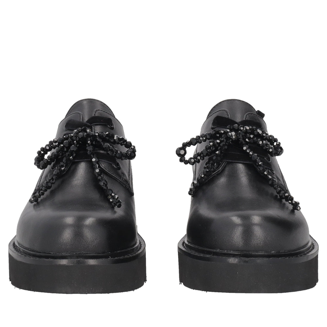 black derby louise with pearl bow