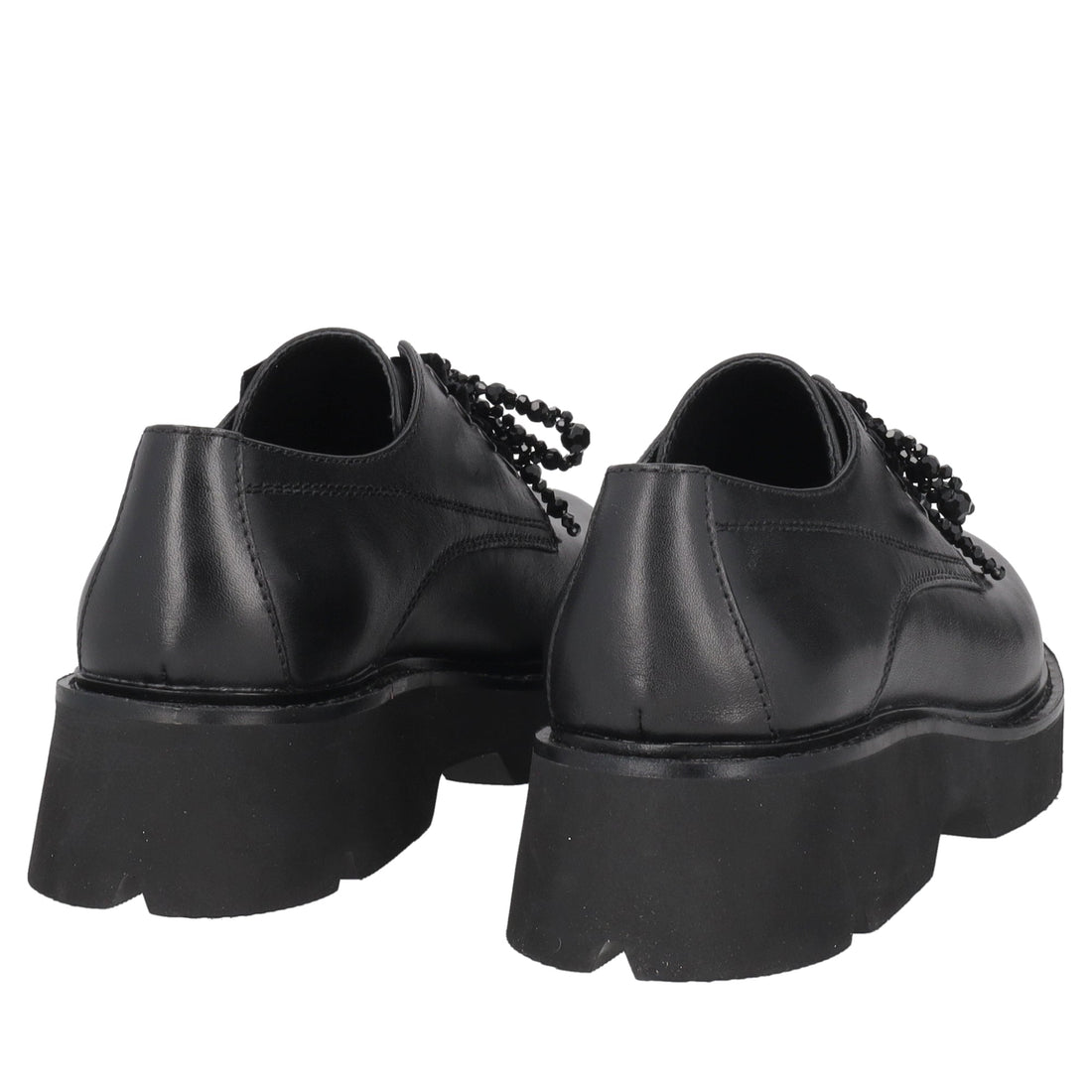 black derby louise with pearl bow