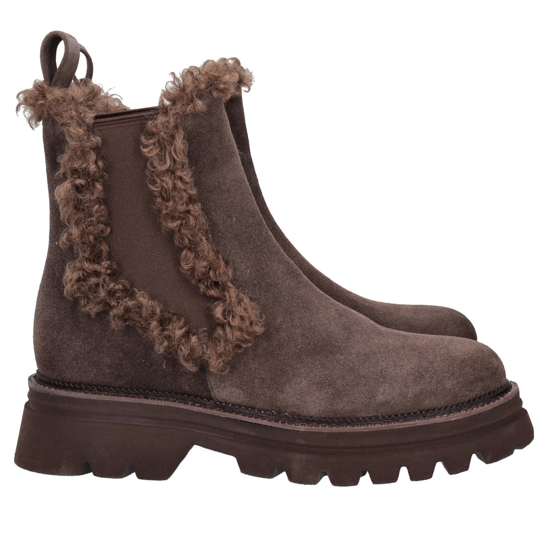 dark brown roxane suede ankle boot