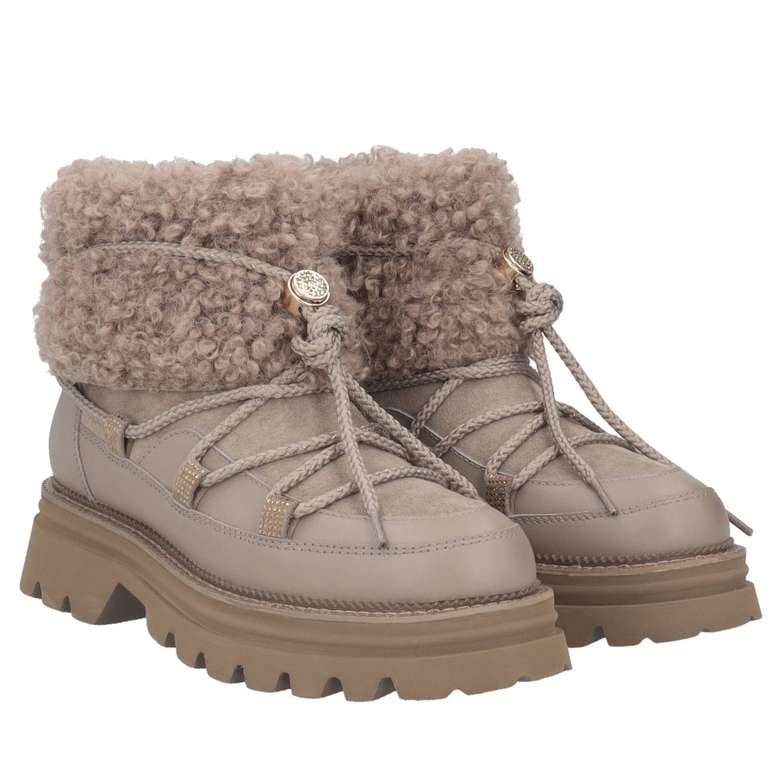 mud roxane leather ankle boot with laces