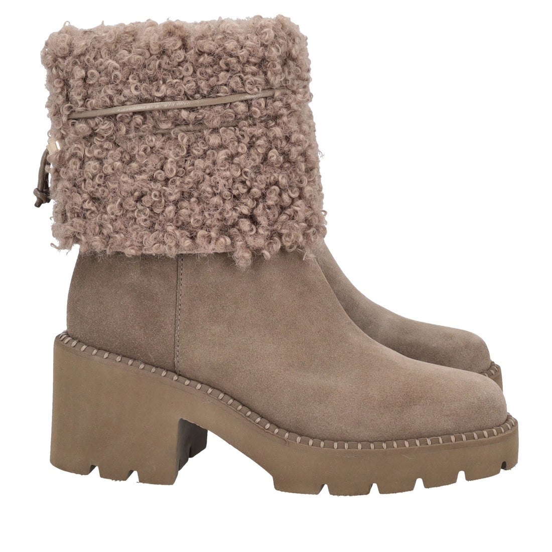 mud sarah suede ankle boot with heel