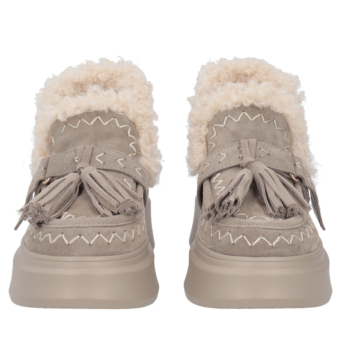 mud vivienne suede ankle boot with tassels