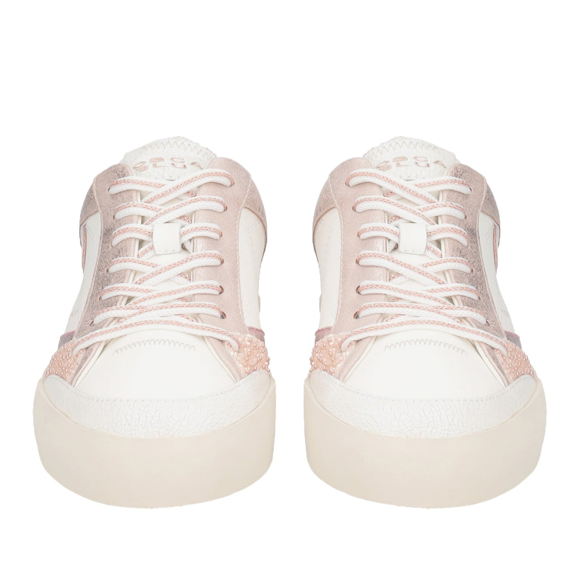 ToscaBlu sneaker aura in pelle e glitter colore cipria ss2505s040 c16_2