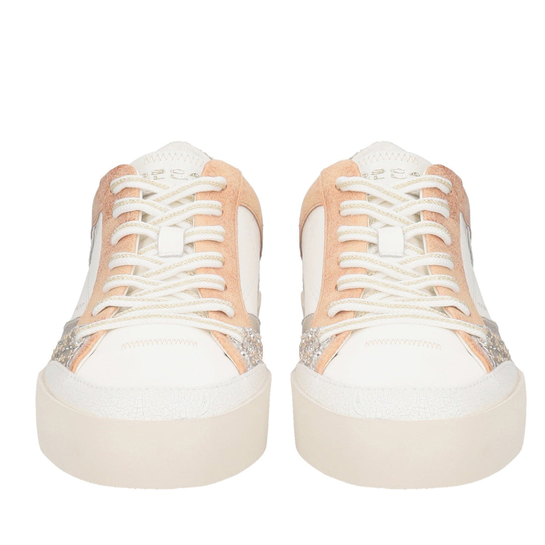 ToscaBlu sneaker aura in pelle e glitter colore bronzo ss2505s040 c96_2