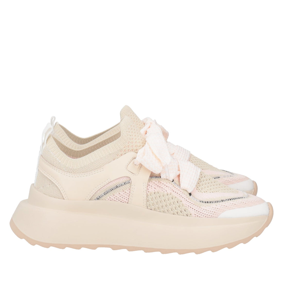 ToscaBlu sneaker bay in tessuto colore beige rosa ss2506s051 05d_4