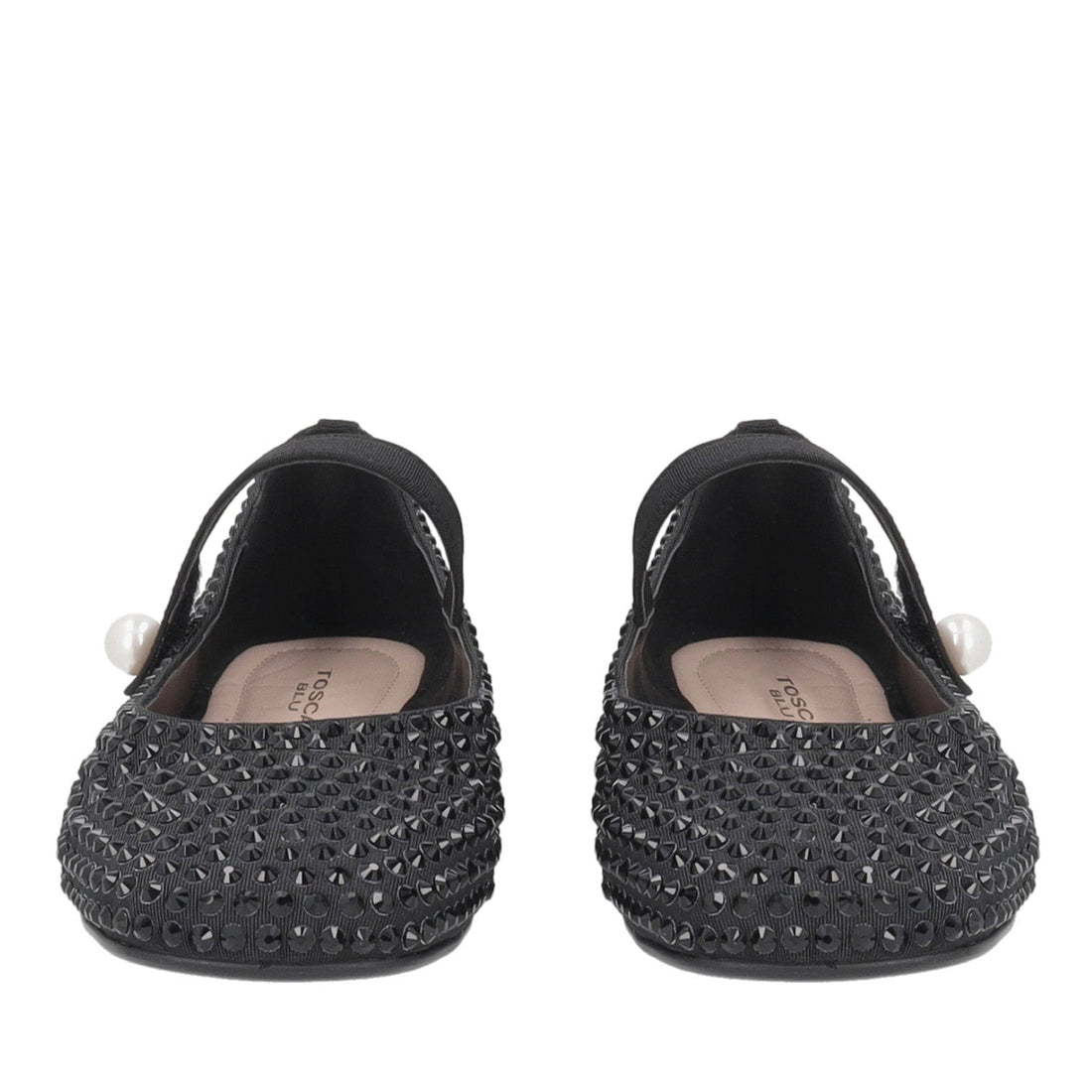 ToscaBlu ballerina eden in pelle con strass colore nero ss2515s140 c99_2