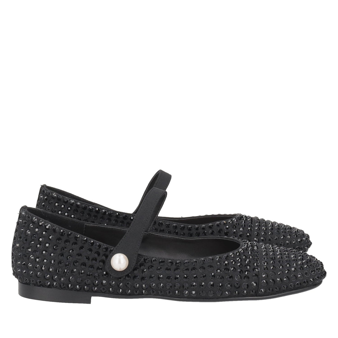 ToscaBlu ballerina eden in pelle con strass colore nero ss2515s140 c99_4