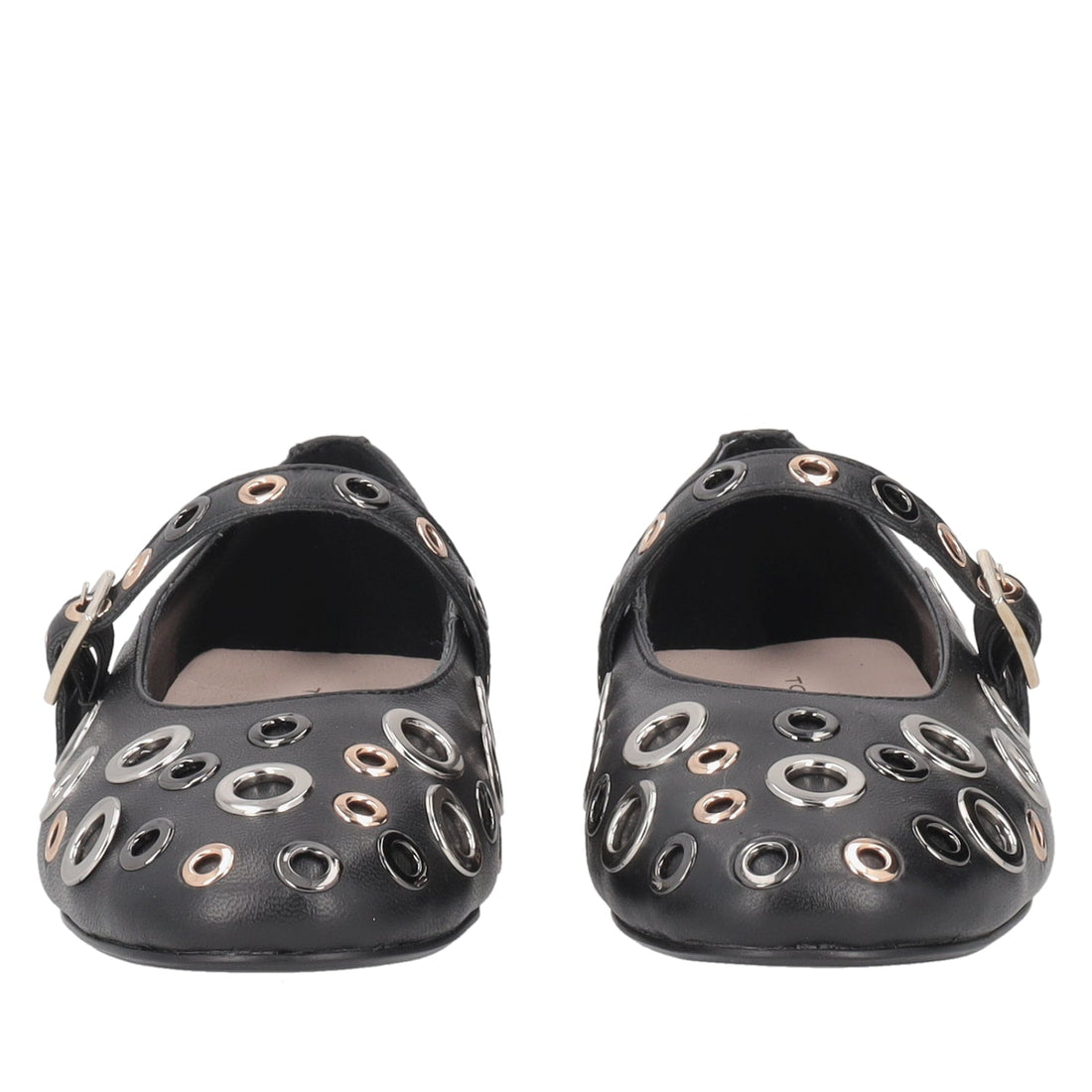 ToscaBlu ballerina fern in pelle con borchie colore nero ss2516s150 c99_2
