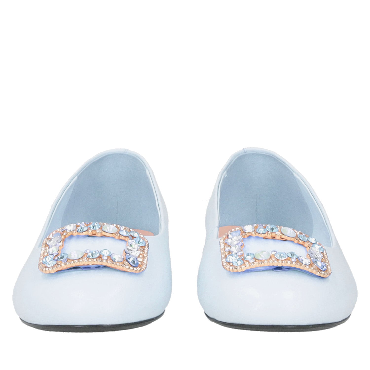 Ballerina Goldie con accessorio strass colore azzurro