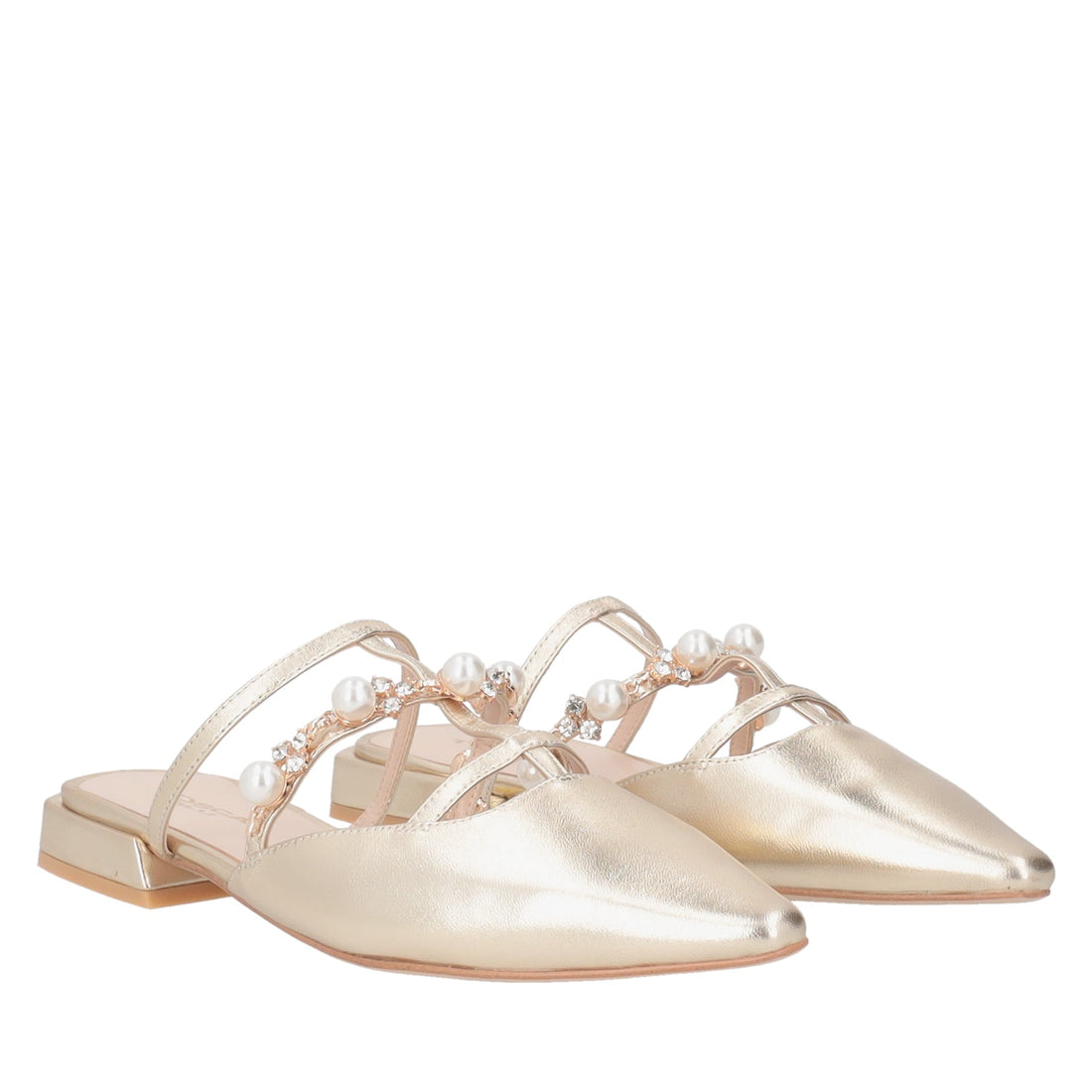 ToscaBlu sabot iris in pelle con perle e strass colore oro ss2519s183 c98_1