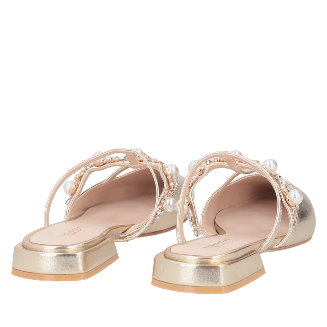 ToscaBlu sabot iris in pelle con perle e strass colore oro ss2519s183 c98_3