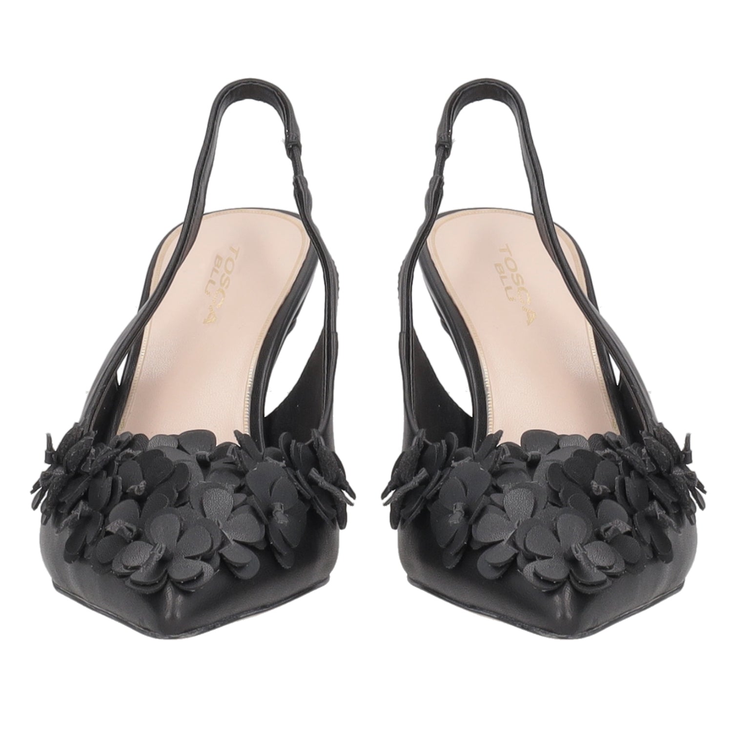 ToscaBlu slingback jasmine in pelle con fiori colore nero ss2521s201 c99_2