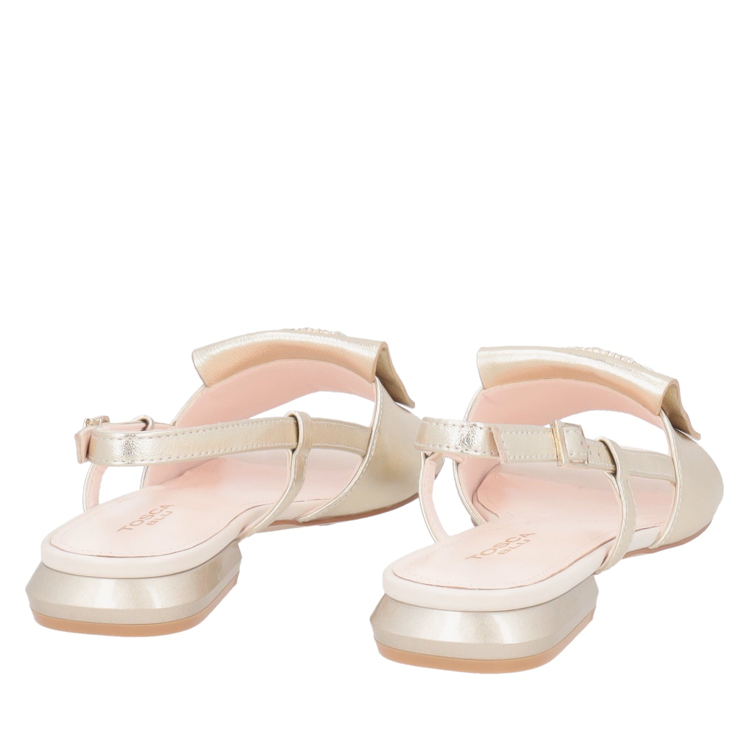 ToscaBlu slingback nancy in pelle con accessorio colore oro ss2529s290 c98_3