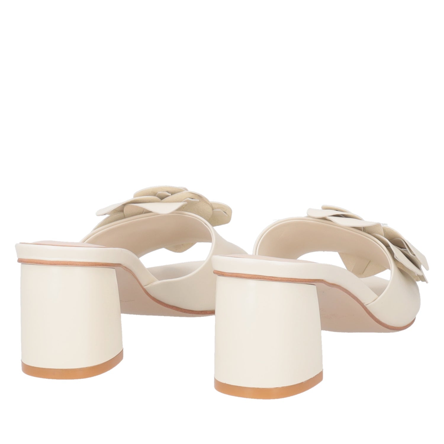ToscaBlu sandalo peony in pelle con fiore colore avorio ss2534s341 c08_3