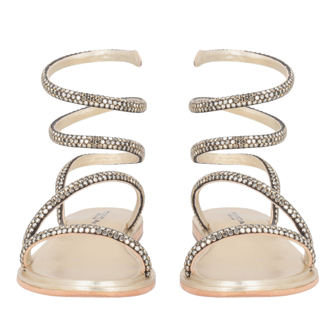 ToscaBlu sandalo reef con cinturino alla caviglia colore oro ss2537s370 c98_2