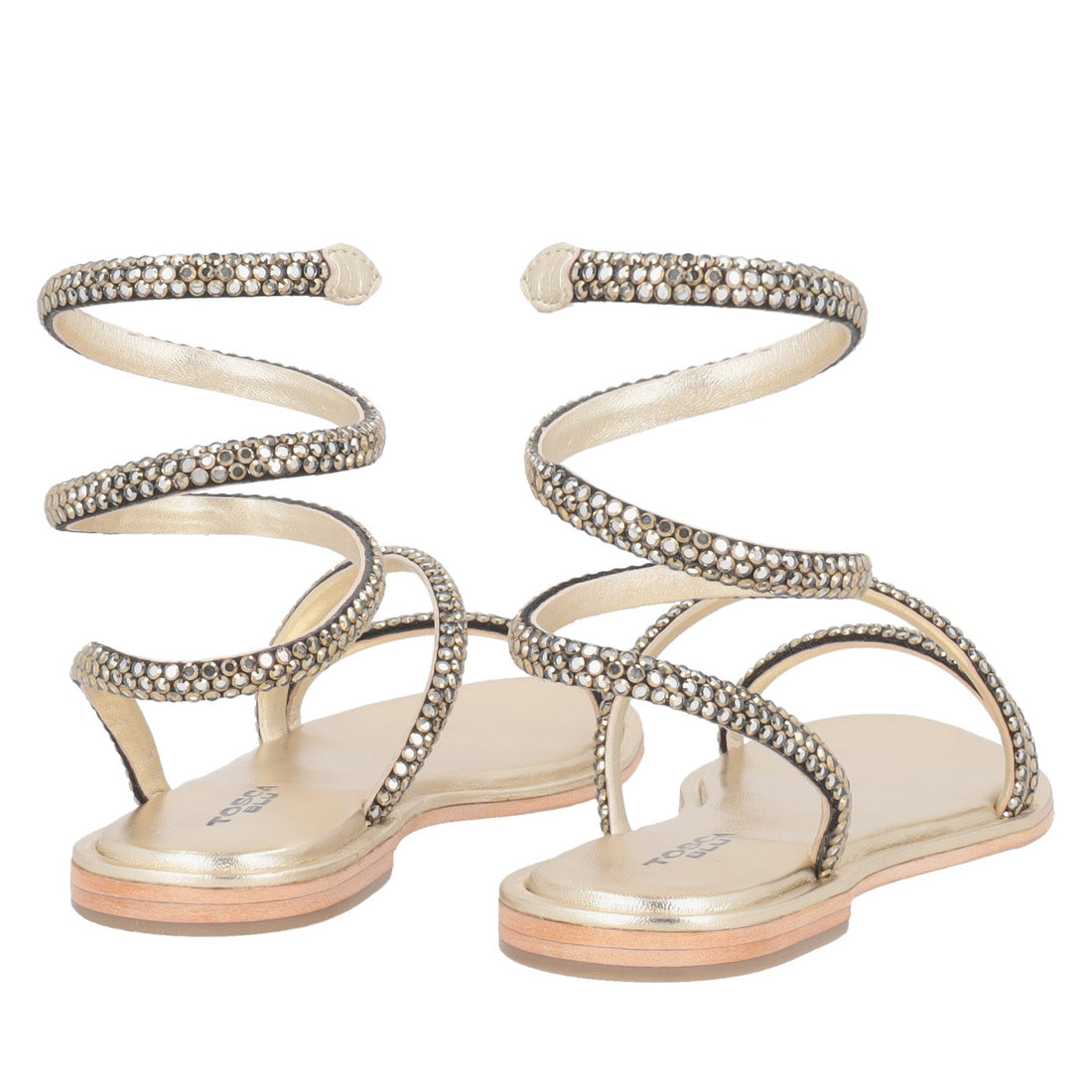 ToscaBlu sandalo reef con cinturino alla caviglia colore oro ss2537s370 c98_3