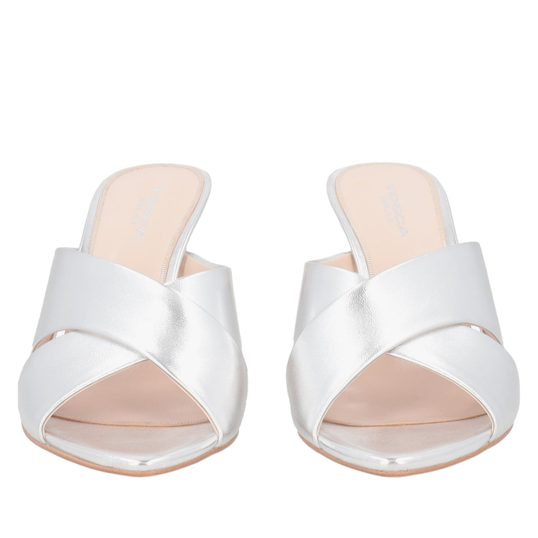 ToscaBlu ciabatta saffron in pelle colore argento ss2542s421 c97_2