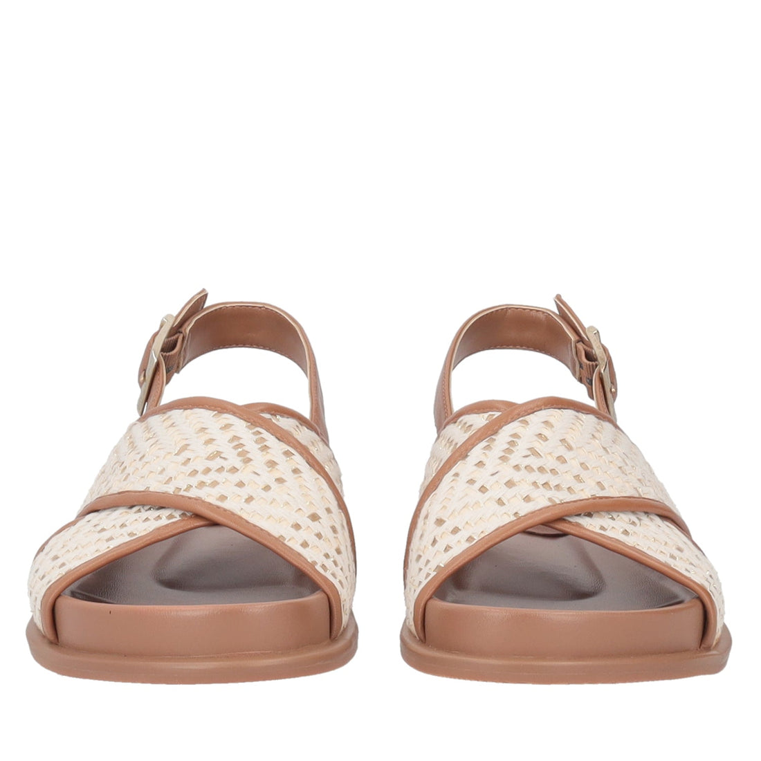ToscaBlu sandalo tansy in tessuto e pelle colore cuoio ss2552s526 c59_2