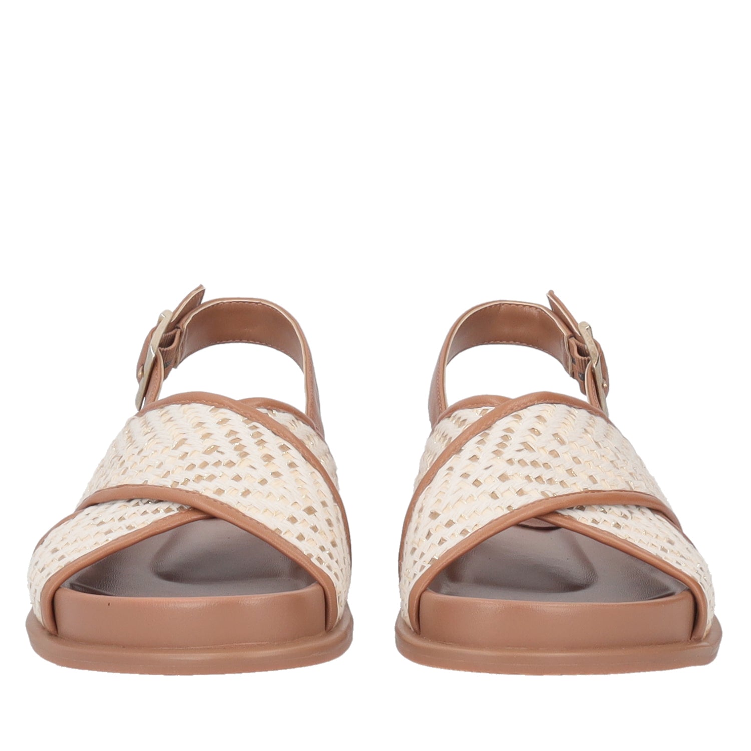 ToscaBlu sandalo tansy in tessuto e pelle colore cuoio ss2552s526 c59_2