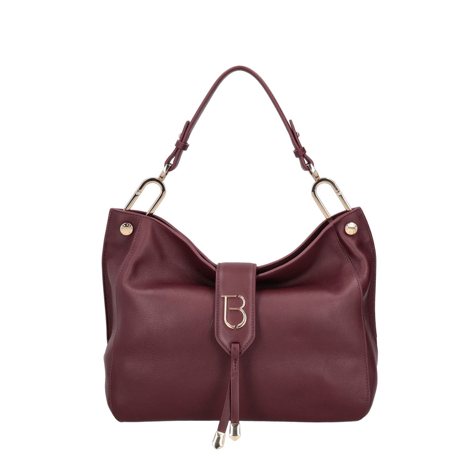 Borsa media Morgana in pelle colore bordeaux