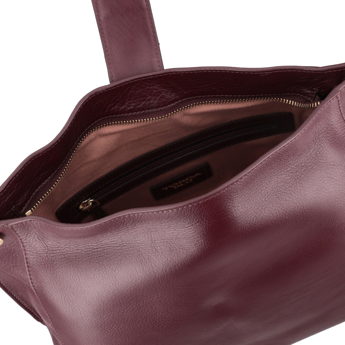 Borsa media Morgana in pelle colore bordeaux
