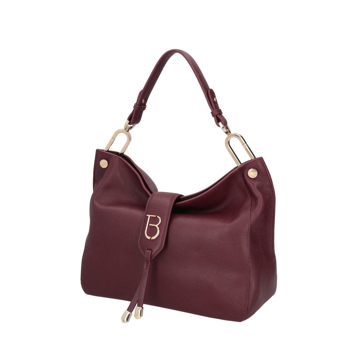 Borsa media Morgana in pelle colore bordeaux