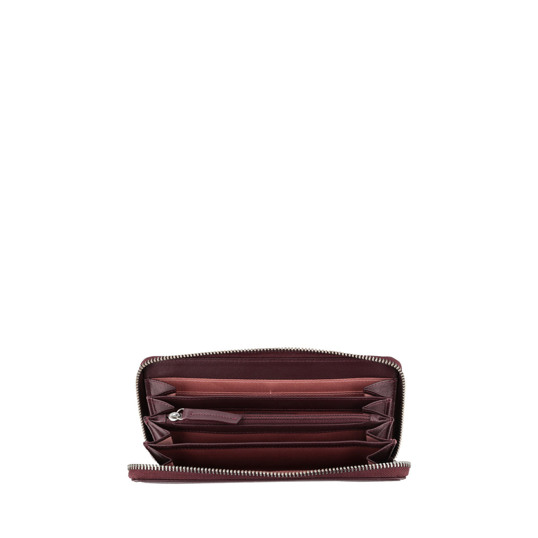 bordeaux zip around large wallet
