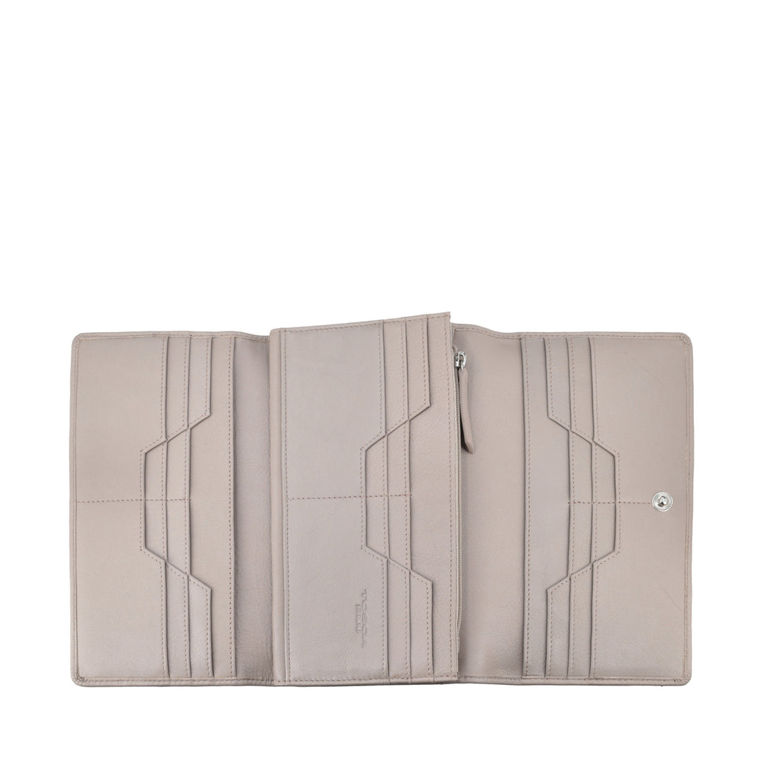 Portafoglio grande Daily wallets colore tortora