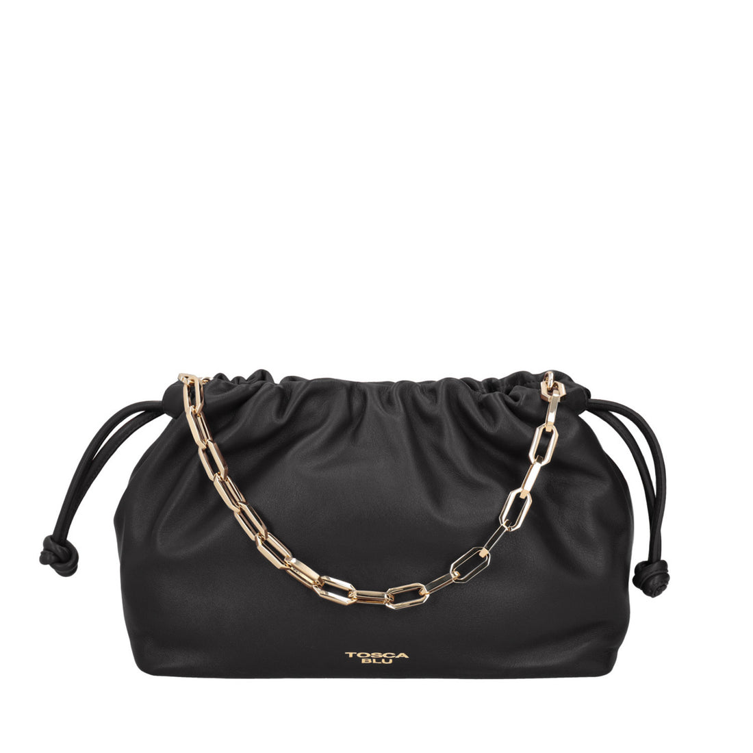 black harper pochette with chain