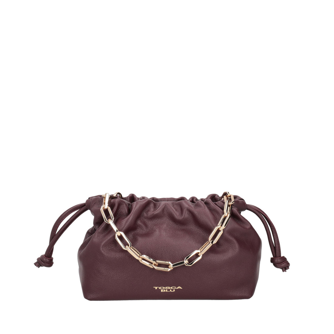 bordeaux harper pochette with chain