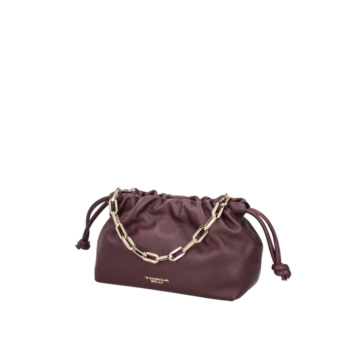 bordeaux harper pochette with chain