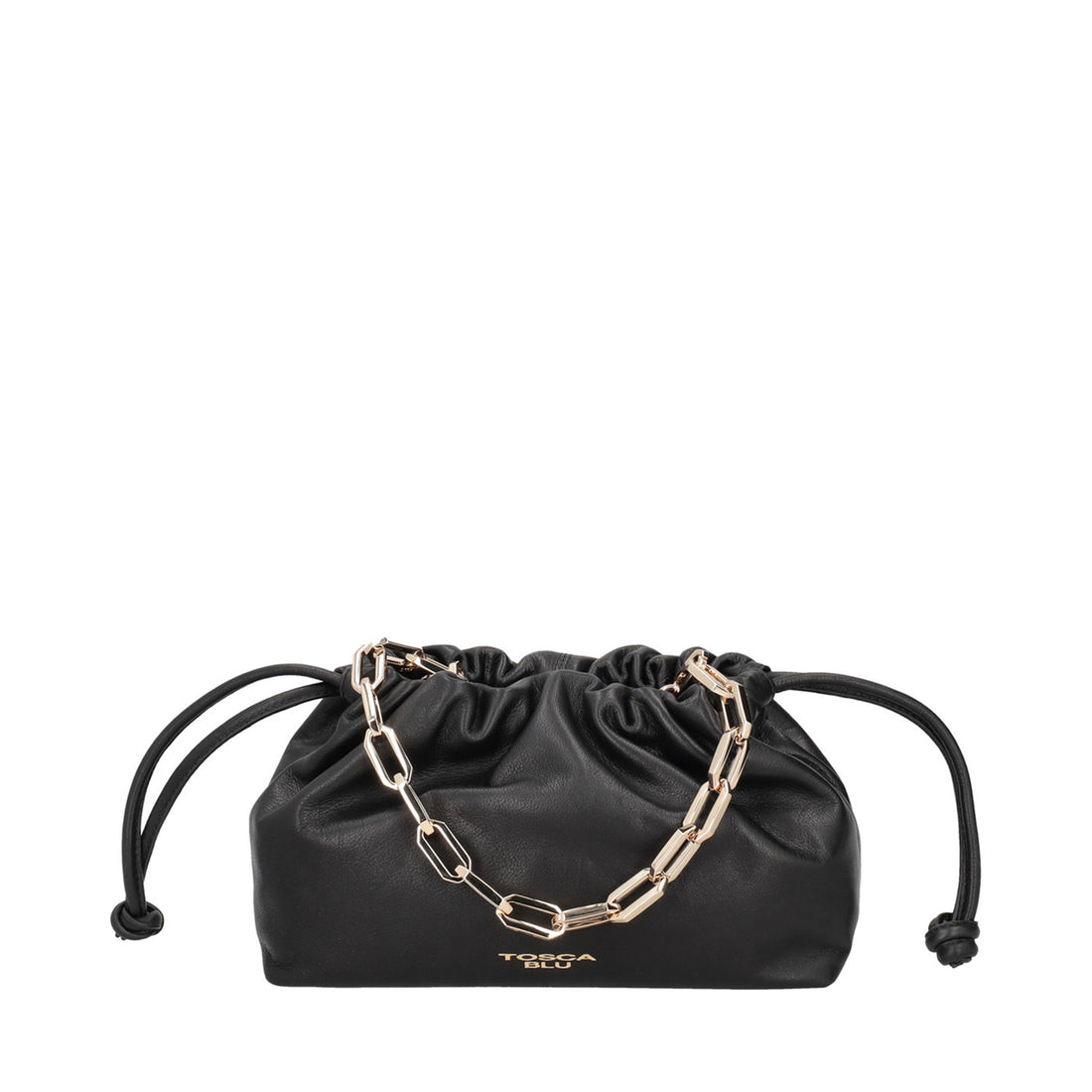 black harper pochette with chain