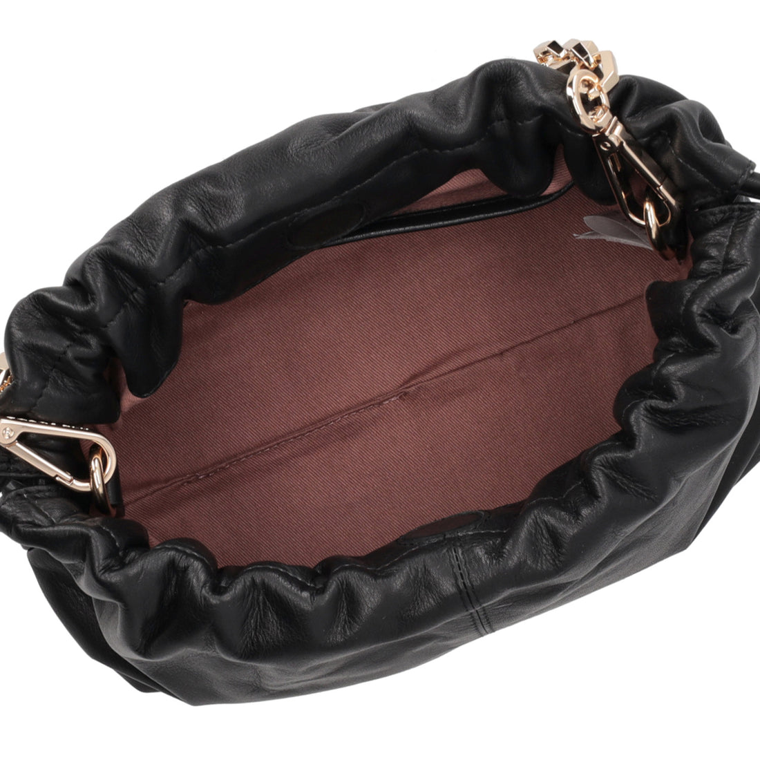 black harper pochette with chain