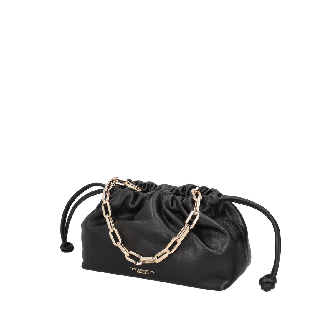 black harper pochette with chain