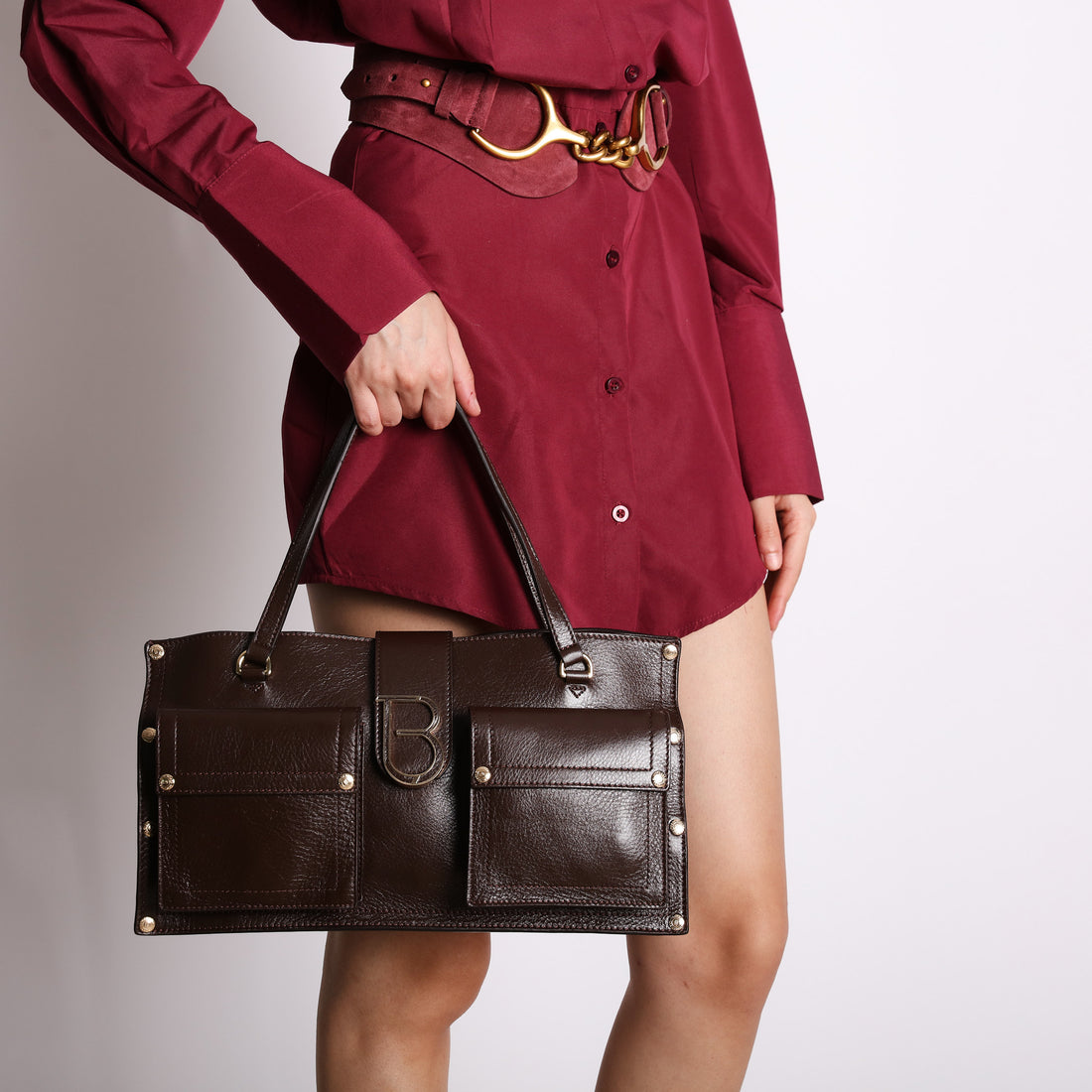 brown elodie large handbag