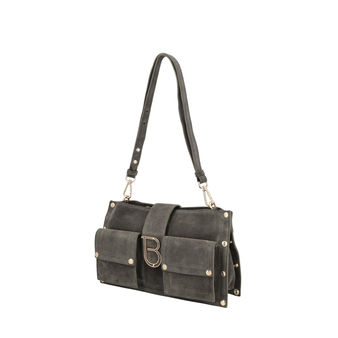 green elodie crossbody bag in suede