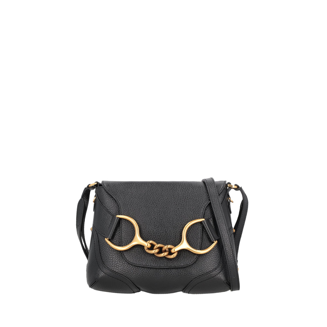 black cecilia crossbody bag with flap