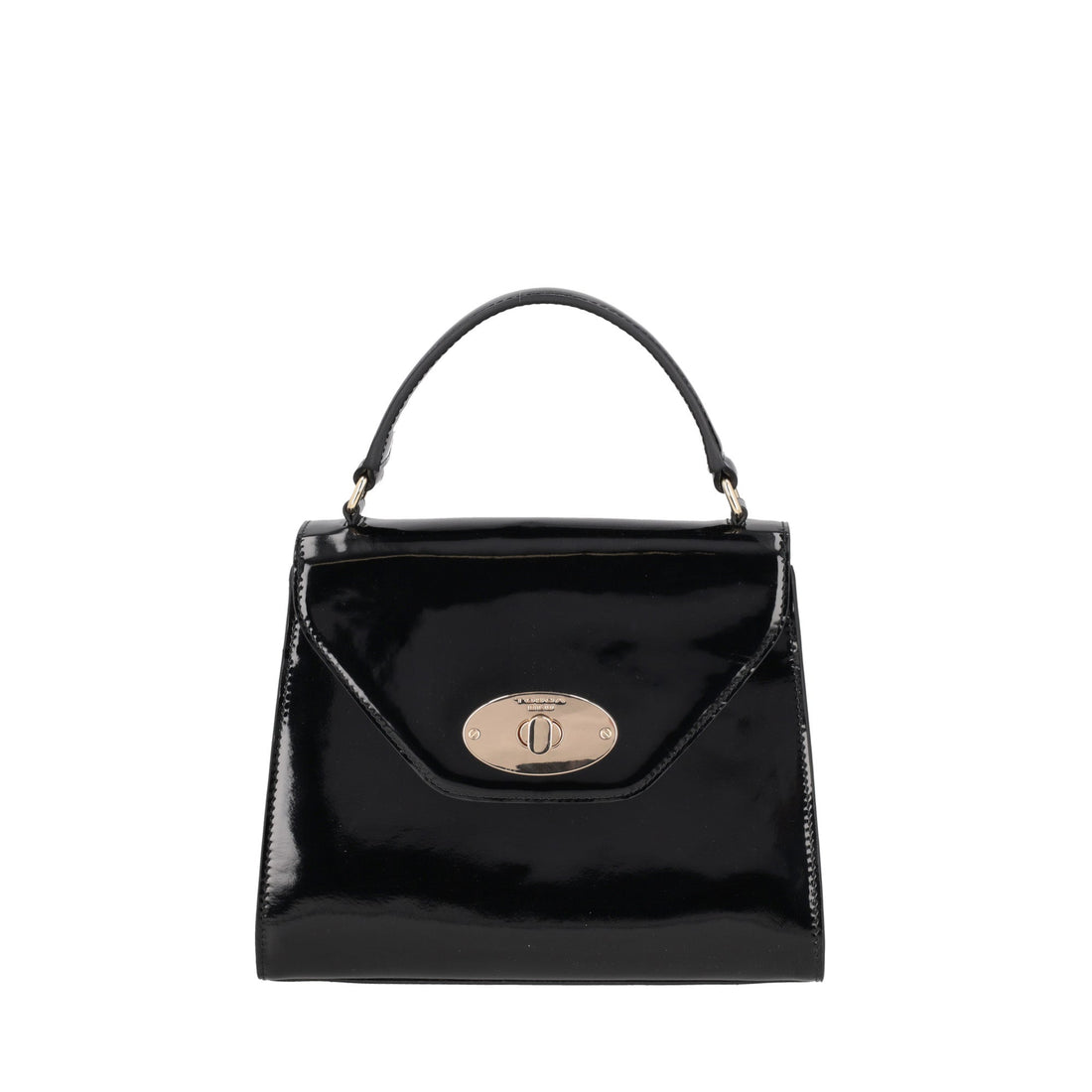 black patricia handbag in leather