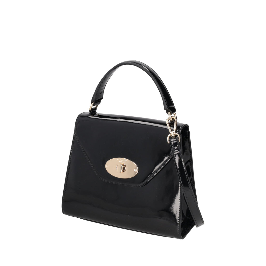 black patricia handbag in leather