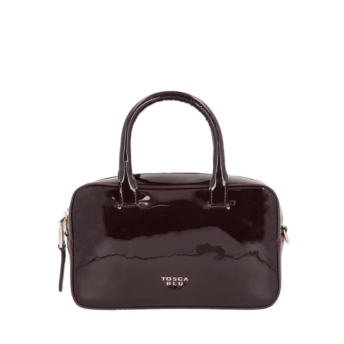bordeaux katherine patent leather bag