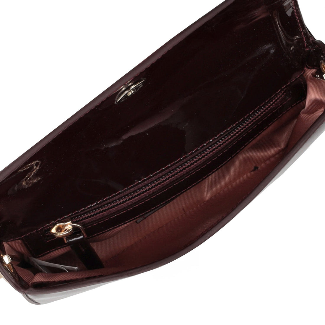 bordeaux katherine crossbody bag in patent leather