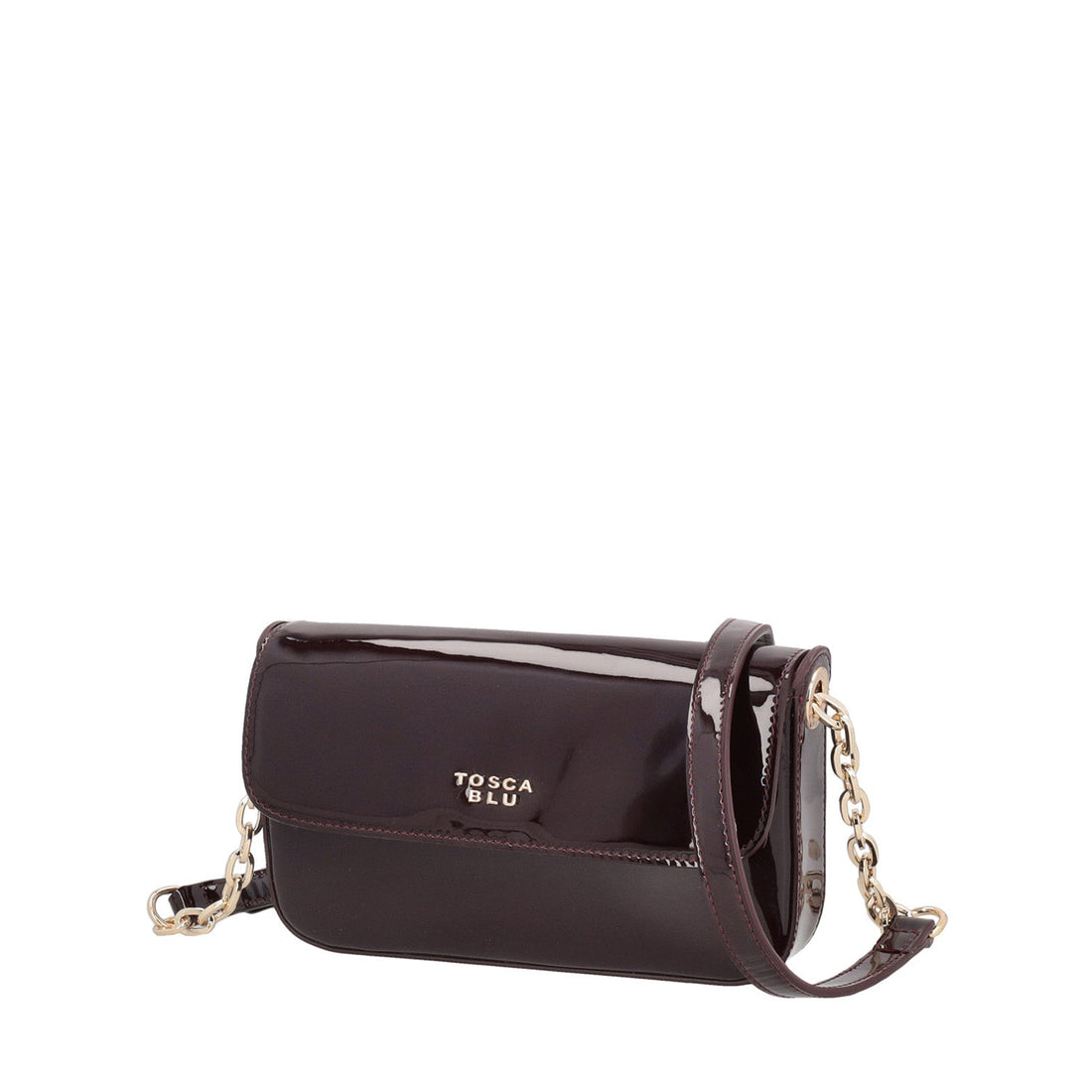 bordeaux katherine crossbody bag in patent leather