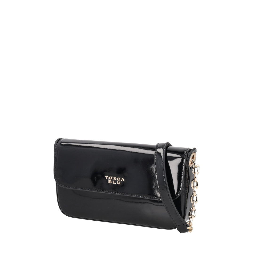 black katherine crossbody bag in patent leather