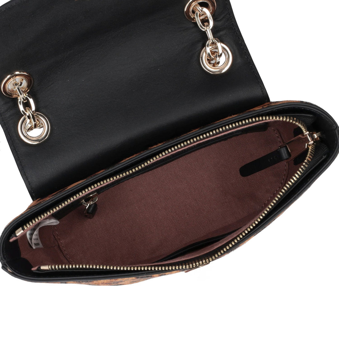 speckled violet animal print crossbody bag